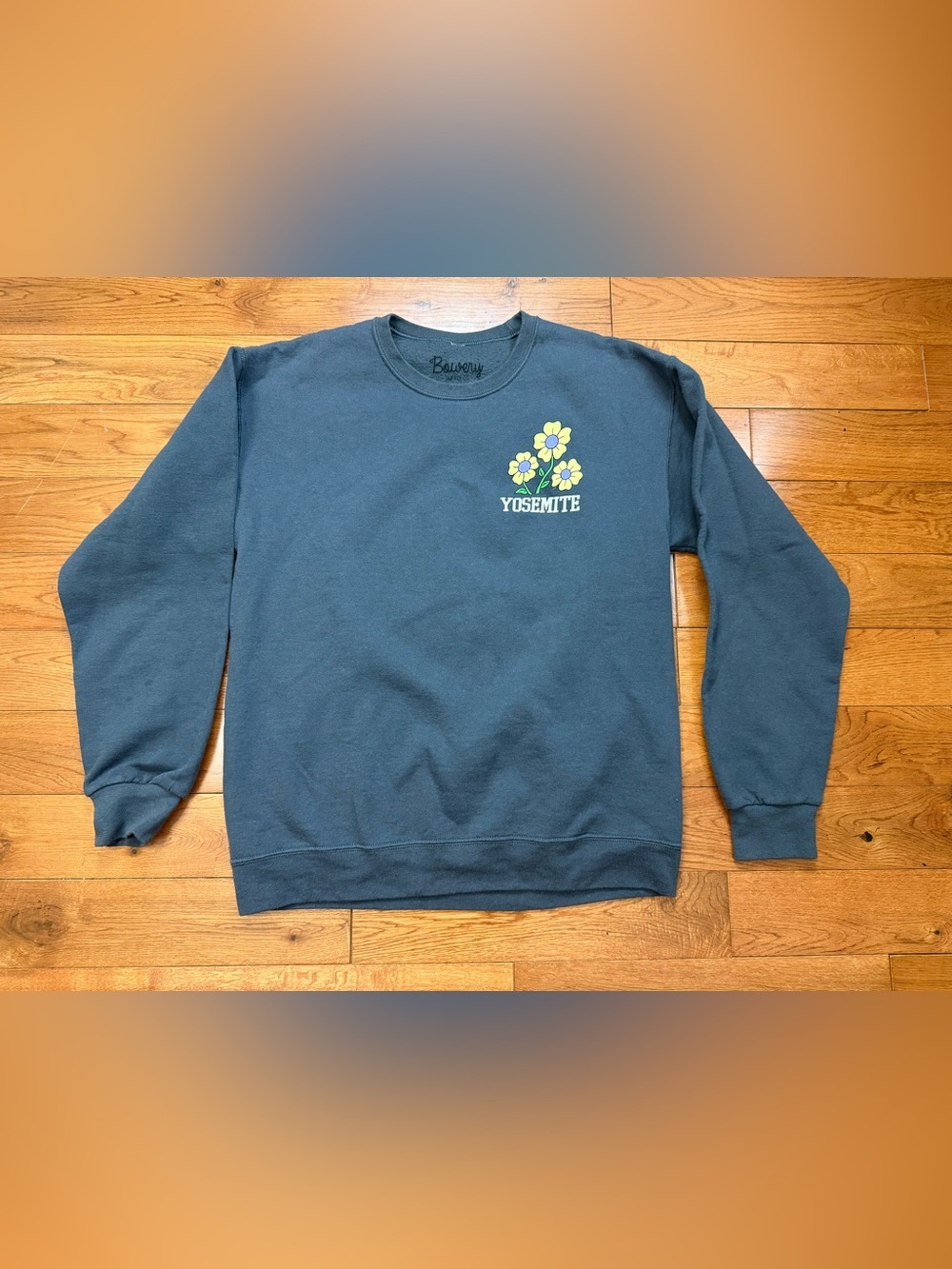 Bowery Yosemite National Park Floral Crewneck Sweatshirt
